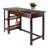 Winsome Wood Velda Writing Desk with Shelves, Walnut 94550-WINSOMEWOOD