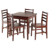 Winsome Wood Pulman 5-Piece Set Extension Table with Ladder Back Chairs 94556-WINSOMEWOOD 94556-WINSOMEWOOD