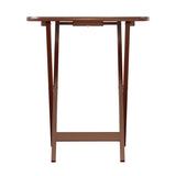 Winsome Wood Lucca 5-Piece Snack Table Set, Walnut 94577-WINSOMEWOOD