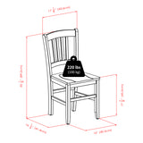 Winsome Wood Shaye 5-Piece Set Dining Table w/ Slat Back Chairs 94582-WINSOMEWOOD