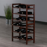 Winsome Wood Silvi Wine Rack, 30-Bottle, - 6-Tier 94622-WINSOMEWOOD