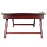 Winsome Wood Alden Flip Top Bed Desk, Tray with Drawer, Walnut 94623-WINSOMEWOOD