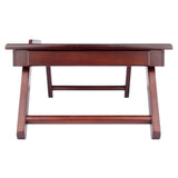 Winsome Wood Alden Flip Top Bed Desk, Tray with Drawer, Walnut 94623-WINSOMEWOOD