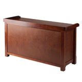 Winsome Wood Milan Storage Hall Bench, Walnut 94640-WINSOMEWOOD