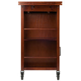 Winsome Wood Gregory Extendable Top Kitchen Cart, Walnut 94643-WINSOMEWOOD