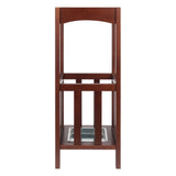 Winsome Wood Rex Umbrella Stand with Metal Tray, Walnut 94712-WINSOMEWOOD