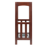 Winsome Wood Rex Umbrella Stand with Metal Tray, Walnut 94712-WINSOMEWOOD