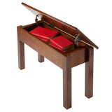 Winsome Wood Emmett Bench with Seat Storage, Walnut 94739-WINSOMEWOOD
