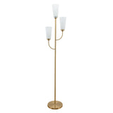 Contemporary Frosted Glass 3-bulbs Floor  Lamp