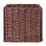 Winsome Wood Tessa 3-Piece Woven Rope Basket Set, Foldable, Walnut 94810-WINSOMEWOOD 94810-WINSOMEWOOD