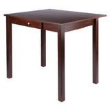Winsome Wood Perrone High Table with Drop Leaf, Walnut 94838-WINSOMEWOOD