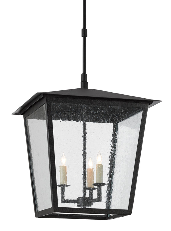 Bening Large Outdoor Lantern - Weather-Resistant, Stylish Midnight Black Finish for Outdoor Spaces