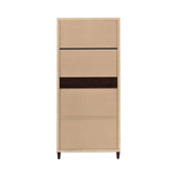 Casual 2-door Tall Accent Cabinet Rustic Tobacco