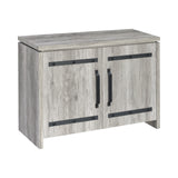 Country Rustic 2-door Accent Cabinet Grey Driftwood