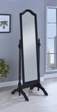 Traditional Rectangular Cheval Mirror with Arched Top
