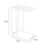 Zuo Modern Atom Iron Modern Commercial Grade Side Table White Iron