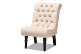 Barthe Classic Traditional Fabric Upholstered Accent Chair with Rolled Back