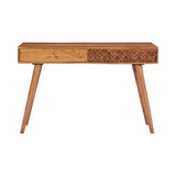 Casual 2-drawer Console Table Natural Brown