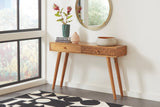 Casual 2-drawer Console Table Natural Brown