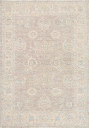 Pasargad Denver Hand-Knotted Ivory Wool Area Rug 044824-PASARGAD