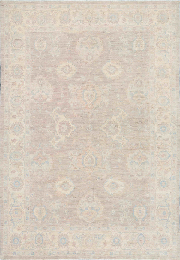 Pasargad Denver Hand-Knotted Ivory Wool Area Rug 044824-PASARGAD