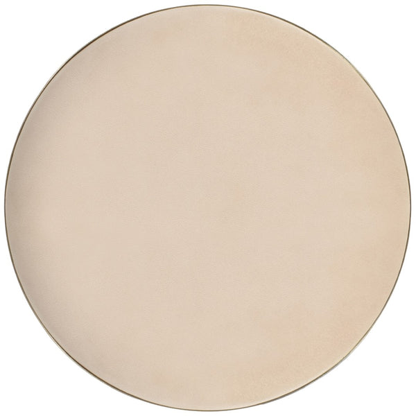 Brody Velvet / Engineered Wood / Metal / Foam Contemporary Cream Velvet Adjustable Stool - 15" W x 15" D x 23"-31.75" H