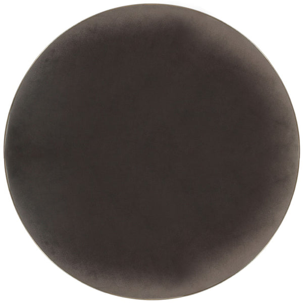 Brody Velvet / Engineered Wood / Metal / Foam Contemporary Grey Velvet Adjustable Stool - 15" W x 15" D x 23"-31.75" H