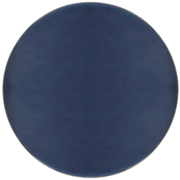 Brody Velvet / Engineered Wood / Metal / Foam Contemporary Navy Velvet Adjustable Stool - 15" W x 15" D x 23"-31.75" H