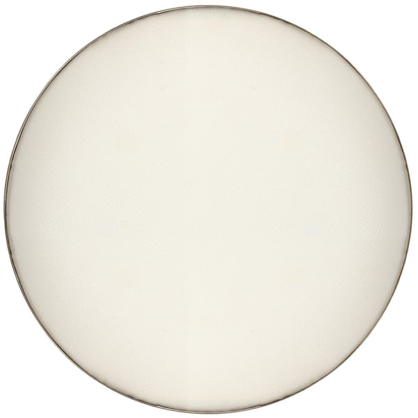 Brody Faux Leather / Metal / Foam Contemporary White Faux Leather Adjustable Stool - 15" W x 15" D x 23"-31.75" H