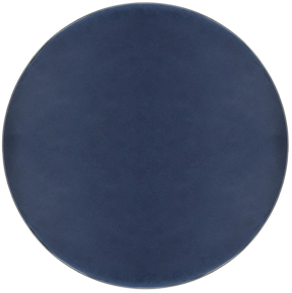 Brody Velvet / Engineered Wood / Metal / Foam Contemporary Navy Velvet Adjustable Stool - 15" W x 15" D x 23"-31.75" H