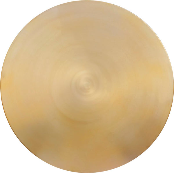 Raven Iron Contemporary Black / Gold Dining Table - 48" W x 48" D x 30" H