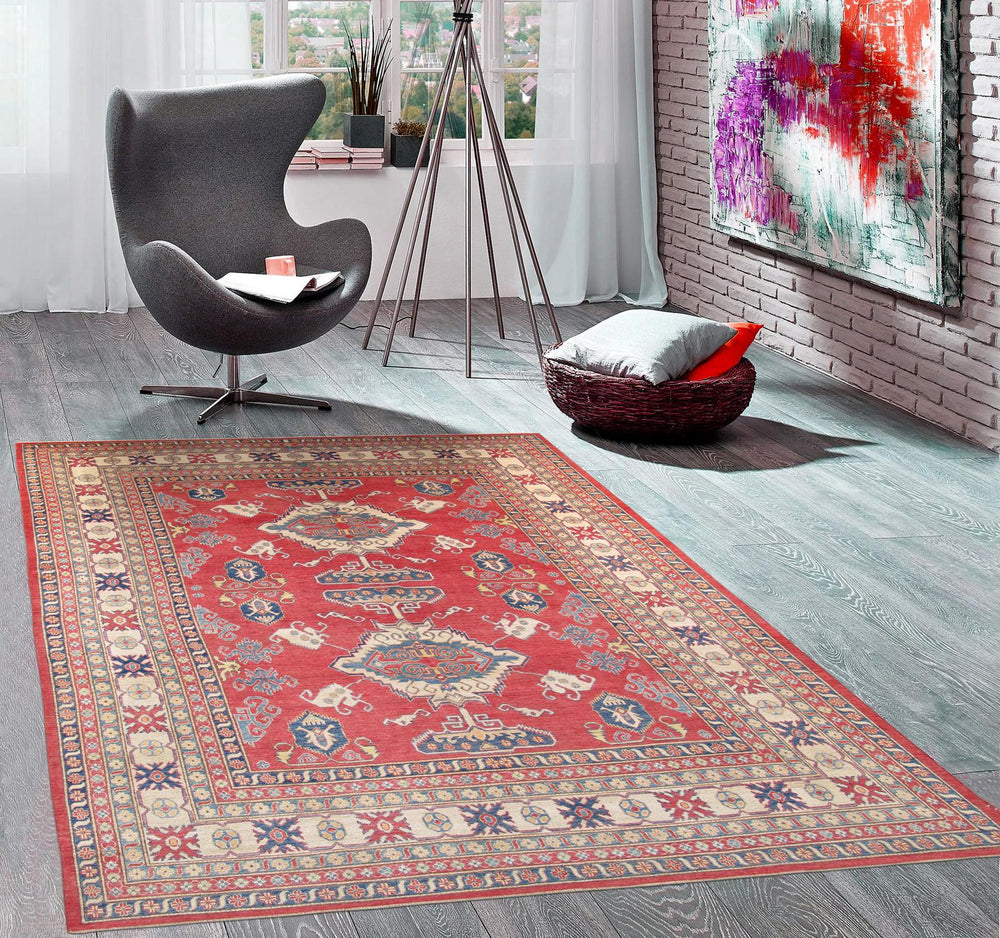 Pasargad Kazak Collection Hand-Knotted Wool Area Rug 044858-PASARGAD