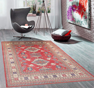 Pasargad Kazak Collection Hand-Knotted Wool Area Rug 044858-PASARGAD
