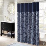 Madison Park Aubrey Traditional 100% Polyester Jacquard Shower Curtain MP70-6459