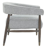 Sagebrook Home Contemporary Wood, Eclectic Accent Chair, Gray 16730 Gray Rubber Wood