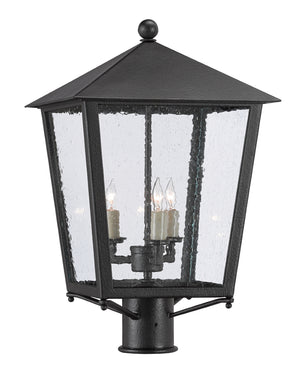 Bening Small Post Light - Stylish Midnight Finish, Weather-Resistant Design, Perfect for Outdoor Spaces