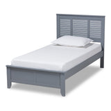 Adela Modern and Contemporary Grey Finished Wood Twin Size Platform Bed