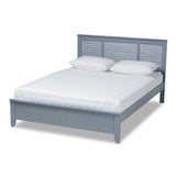 Adela Modern and Contemporary Grey Finished Wood Full Size Platform Bed