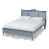 Baxton Studio Adela Modern and Contemporary Grey Finished Wood Twin Size Platform Bed