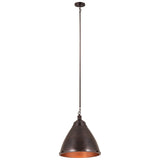 Katelyn 15'' Wide 1-Light Pendant - Dark Bronze