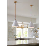 Katelyn 15'' Wide 1-Light Pendant - White