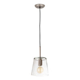 Netta 8'' Wide 1-Light Mini Pendant - Satin Nickel