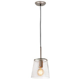 Netta 8'' Wide 1-Light Mini Pendant - Satin Nickel