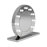 Contemporary LED Table Mirror Silver