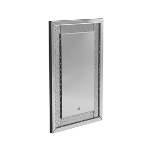 Contemporary LED Lighting Frame Mirror Silver