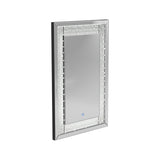 Contemporary LED Lighting Frame Mirror Silver