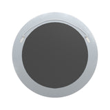 Contemporary Beveled Round Mirror Grey