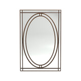 Contemporary Beveled Edge Wall Mirror Silver