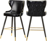 Hendrix Faux Leather Contemporary Counter/Bar Stool - Set of 2