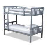 Judge Modern Contemporary Wood Twin Size Bunk Bed